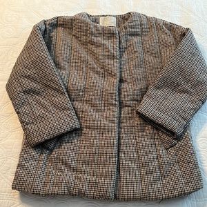 Zara Girls Houndstooth Coat, size 9
